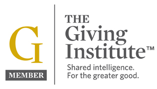 The Giving Institute Logo. Member. Shared intelligence. For the greater good.